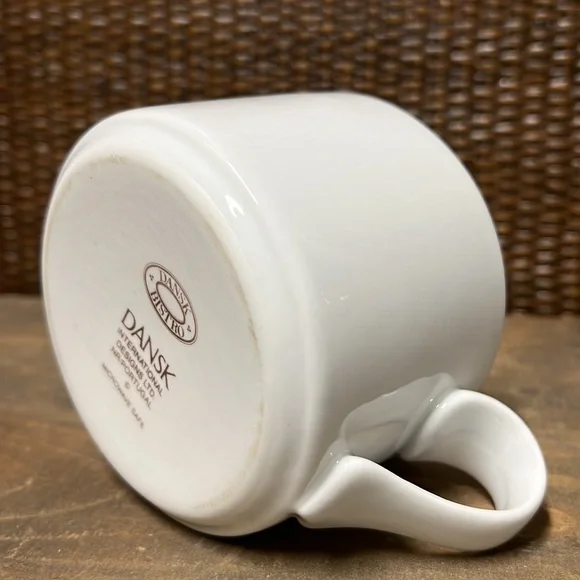 Dansk Bistro Christianshavn Blue - Vintage Cream & Sugar Jar Lid Set NWOT - Picture 16 of 16